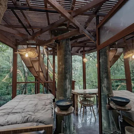 Treeful Treehouse Sustainable Resort Nago Exterior photo